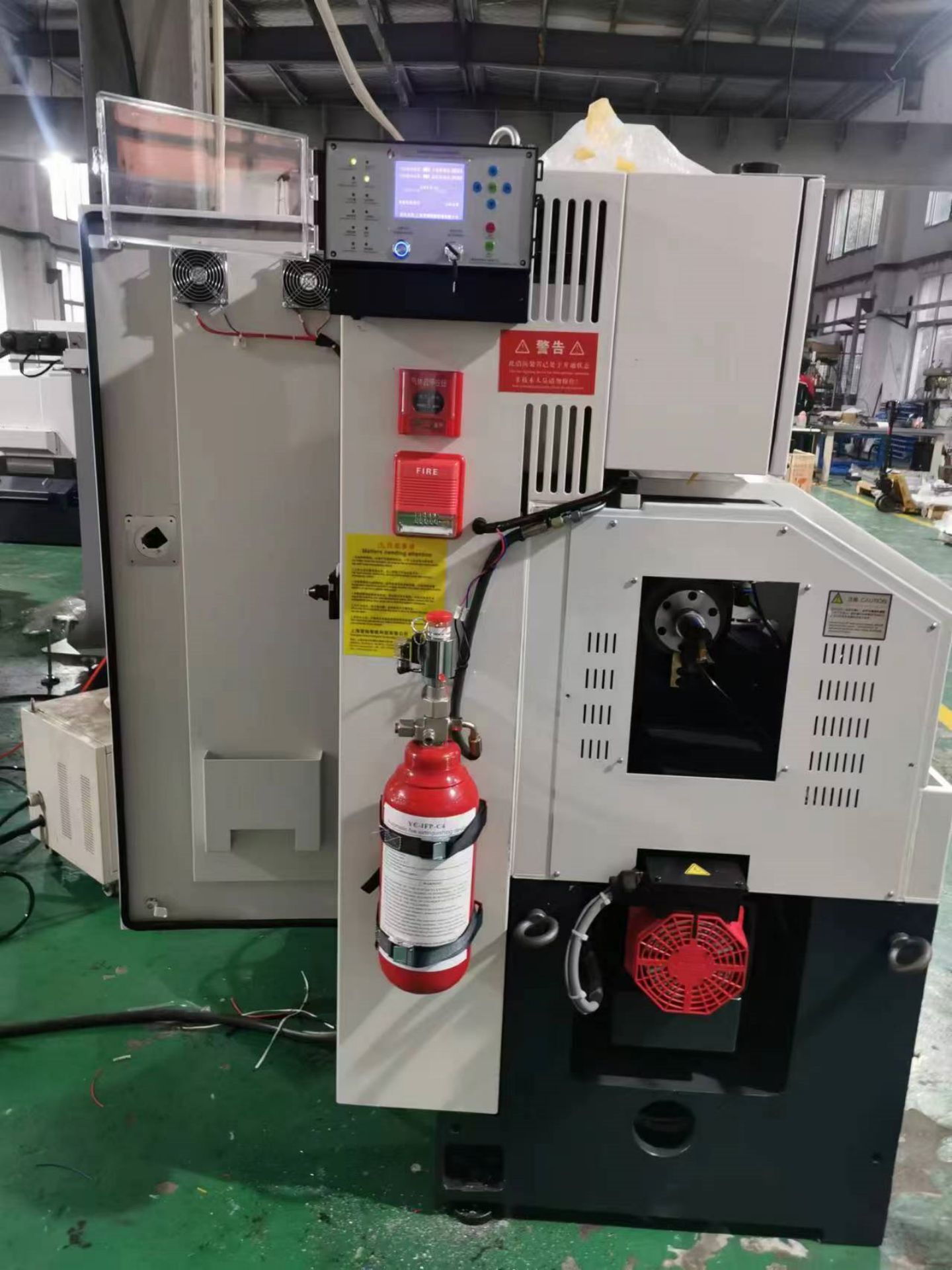 工业加工机床灭火装置应用